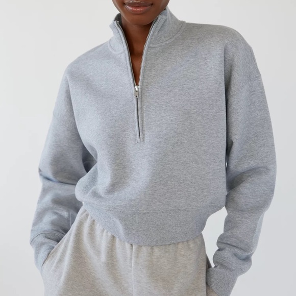 Aritzia Tops - ✨Sold✨ Aritzia Wilfred Free Fleece 1/2 Zip Sweatshirt